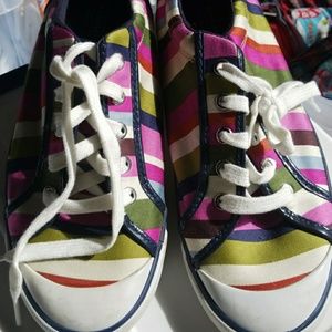 Coach multi color shoes